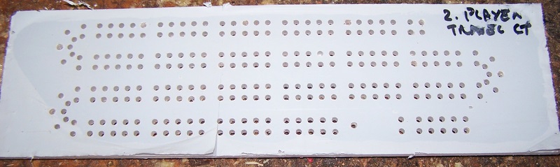 Cribbage Board Drilling Templates Reasonable Looking Results